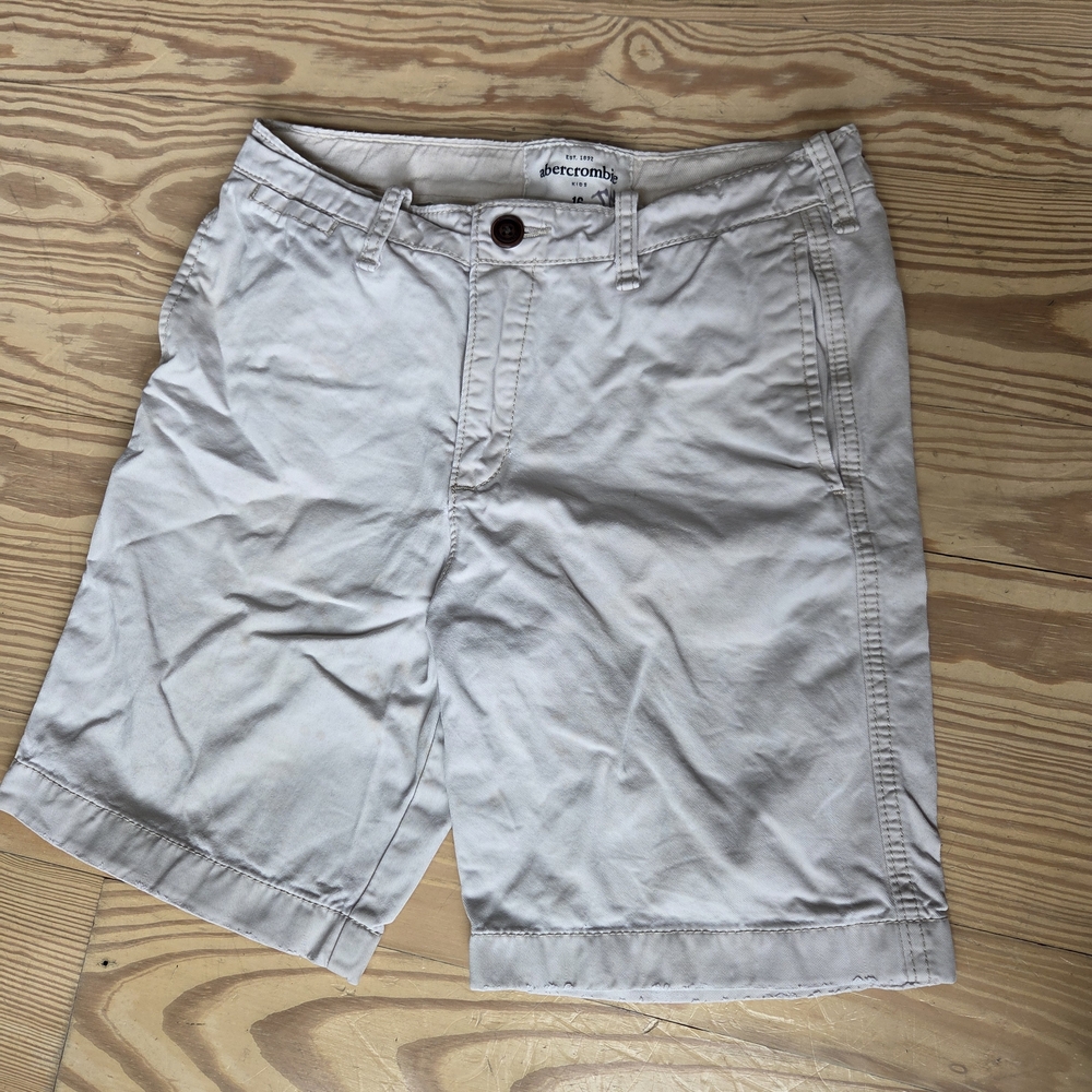 Abercrombie Kids Light Tan Cotton Shorts Boy's Size 16
